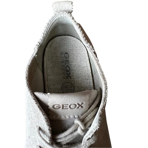Geox Respira Lace Up Genuine Suede Flats | Nude Tan | Size 7 - Picture 12 of 14